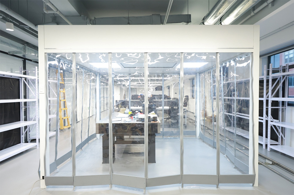 Modular HEPA-filtered Industrial Clean Booth