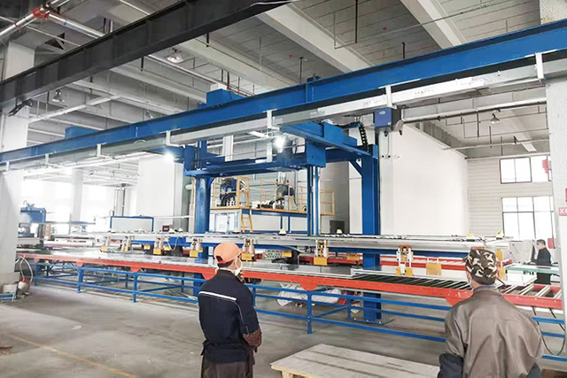 Cleanroom panel cutting and forming area