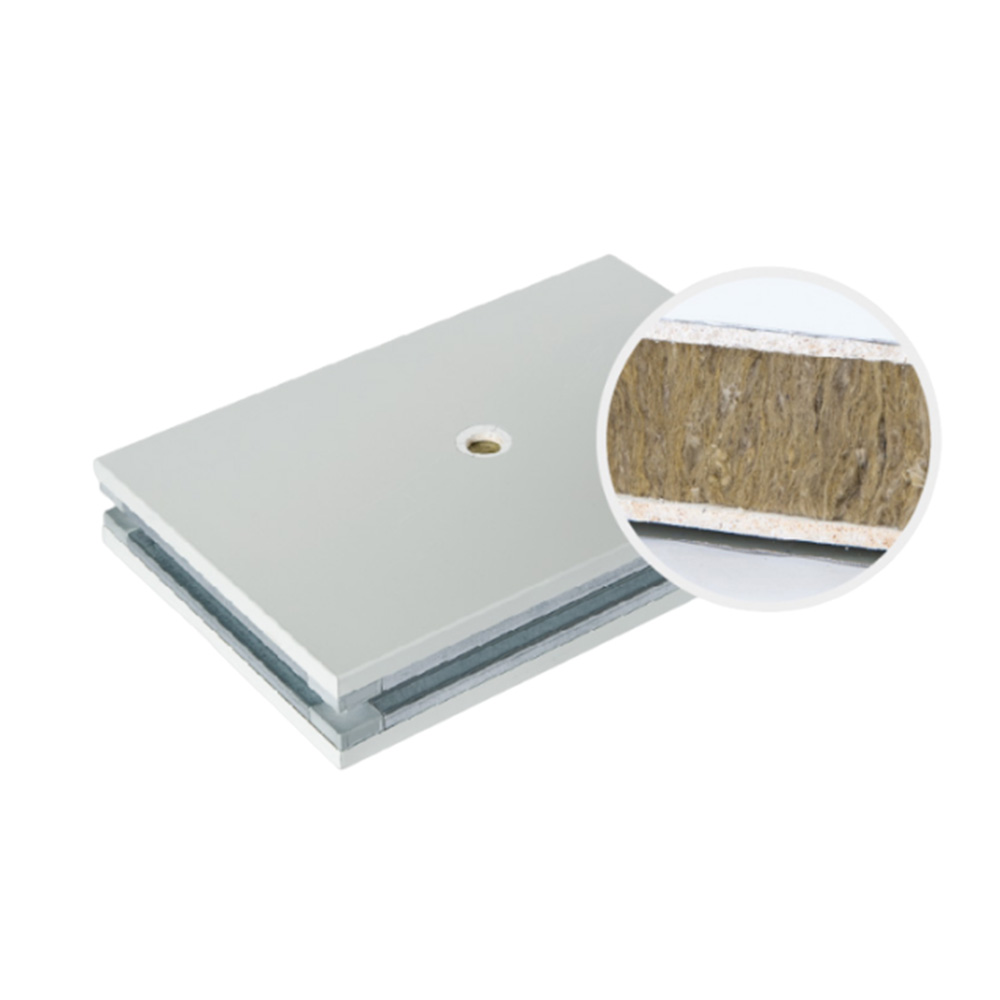 Hand Made Rock Wool Sandwich Panel With Double Layer Magnesium Oxide Boards
